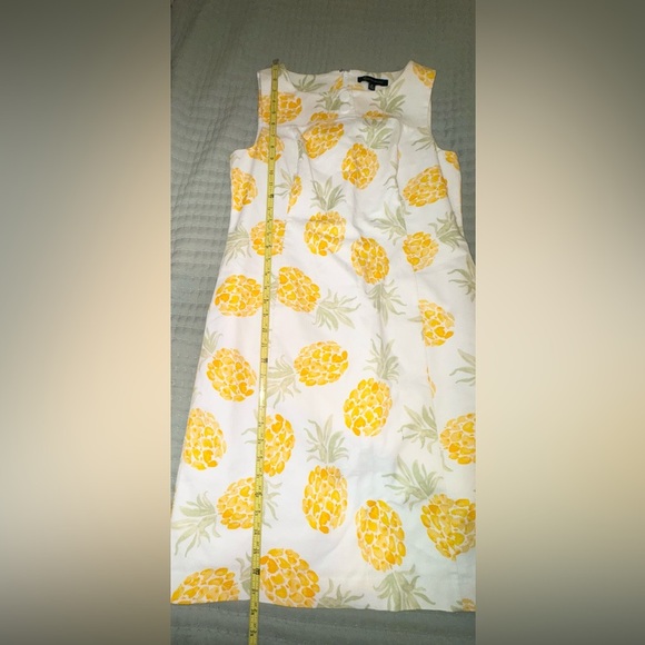 Brooks Brothers Pineapple Print Shift Dress preppy style Size 10. EUC - Picture 14 of 15